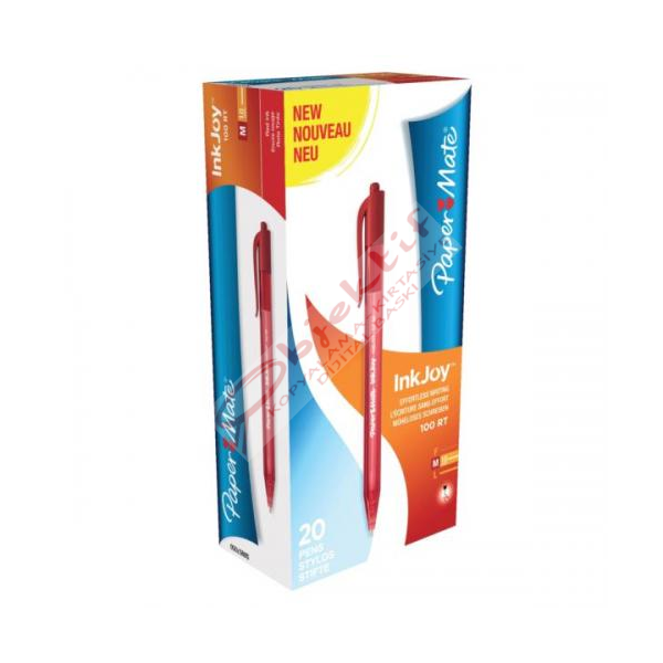 Paper Mate Tükenmez Kalem inkjoy 100 RT 1.0 MM Kırmızı Basmalı S0957050