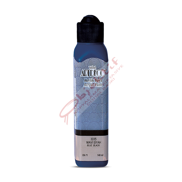 Artdeco Akrilik Boya 140 ML Mavi Siyah 070R-3035