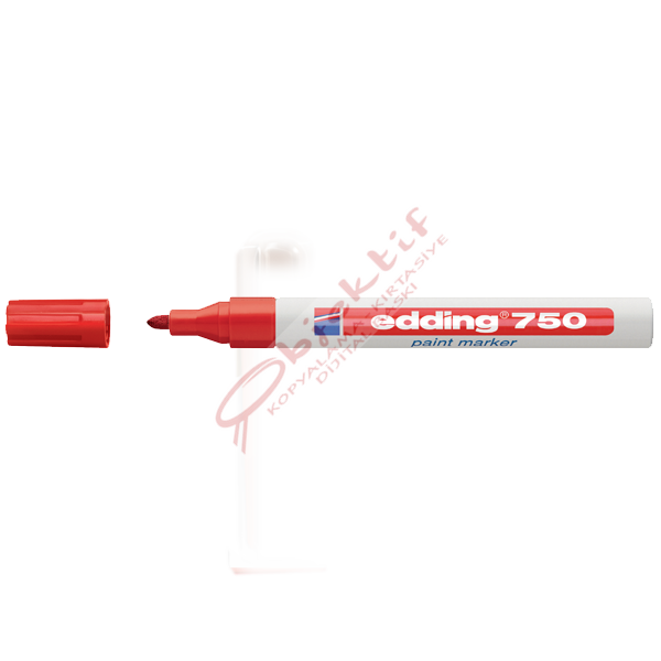 Edding Markör Dekor Boya Yuvarlak Uçlu 2-4 MM Kırmızı 750