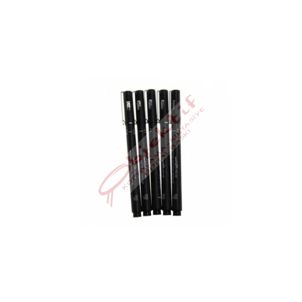 Uni-Ball Çizim Kalemi Akrilik Uçlu Fine Line Pin 5 Lİ Siyah PIN-200/5P