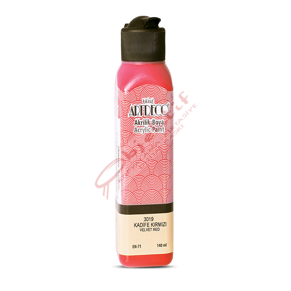 Artdeco Akrilik Boya 140 ML Kadife Kırmızı 070R-3019