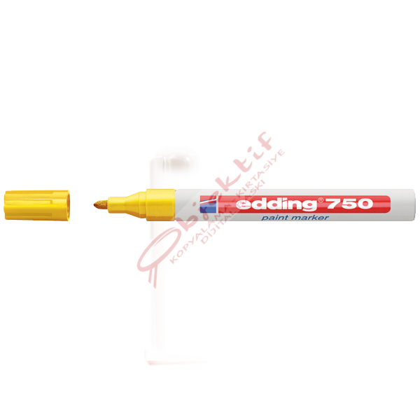 Edding Markör Dekor Boya Yuvarlak Uçlu 2-4 MM Sarı 750