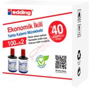 Legamaster Tahta Kalem Mürekkebi Ekonomik 100 ML Kırmızı 2 Li LM1199K202