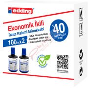 Legamaster Tahta Kalem Mürekkebi Ekonomik 100 ML Mavi 2 Li LM1199K203