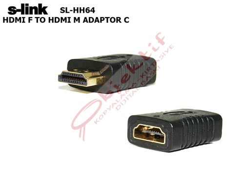 S-link SL-HH64 Hdmı Erkek To Hdmı Dişi Çevirici