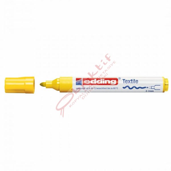 Edding T-Shırt Kalemi Yuvarlak Uçlu 2-3 MM Sarı 4500