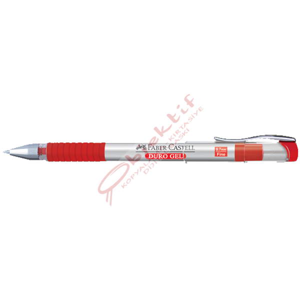 Faber-Castell Tükenmez Kalem Duro Gel Jel 0.7 MM Kırmızı 14 18 21