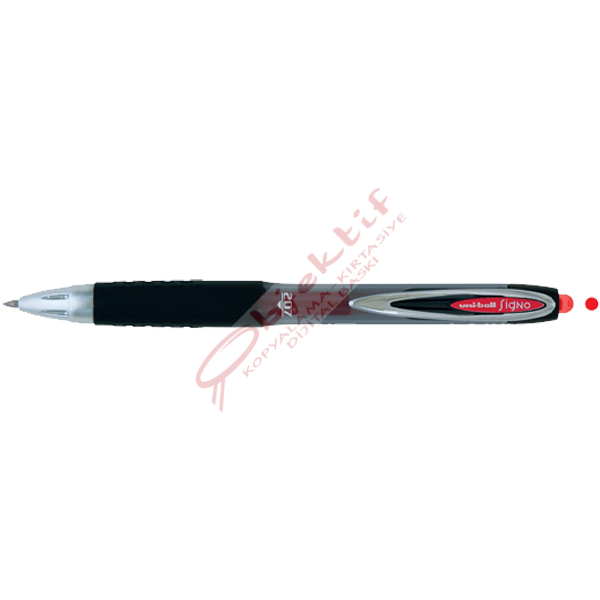 Uni-Ball Roller Kalem Signo 207 Jel Bilye Uç Mekanik 0.7 MM Kırmızı UMN-207