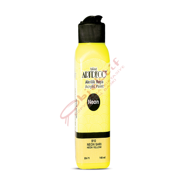 Artdeco Akrilik Boya 140 ML Fosforlu Sarı 070R-910