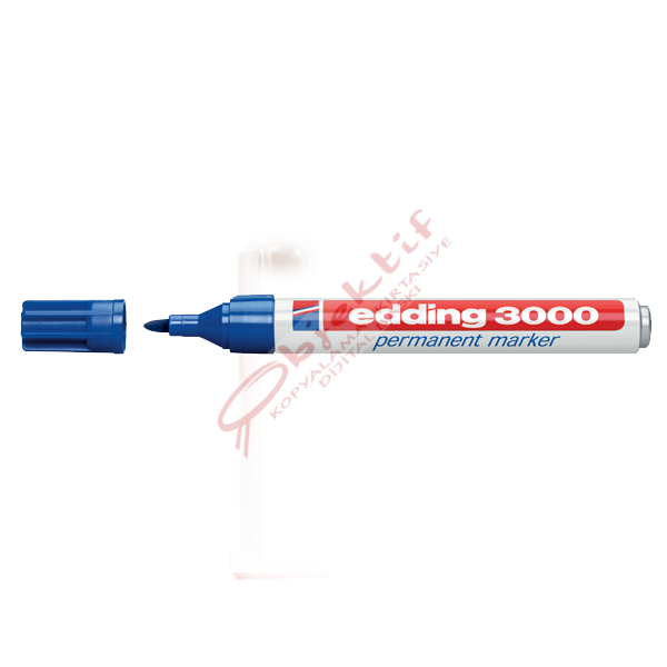 Edding Markör Permanent Yuvarlak Uçlu 1.5-3 MM Mavi 3000