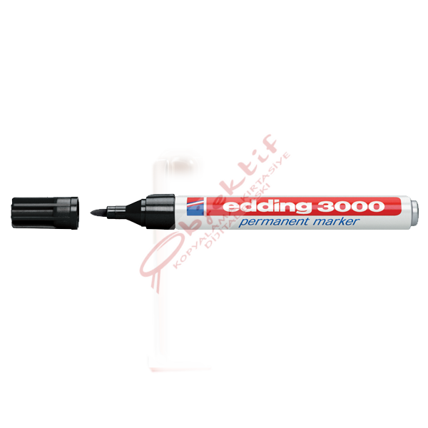 Edding Markör Permanent Yuvarlak Uçlu 1.5-3 MM Siyah 3000