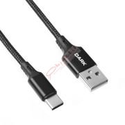 Dark DK-CB-U31L100BR 1m USB Type-C Örgülü Şarj ve Data Kablosu