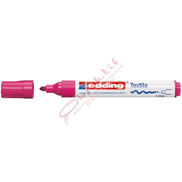 Edding T-Shırt Kalemi Yuvarlak UÇlu 2-3 MM 60 Lı 4500
