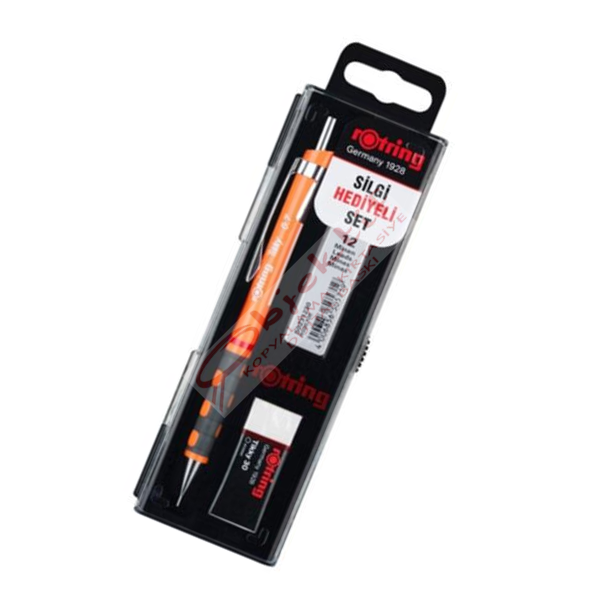 Rotring Okul Seti Versatil+Min Silgi Hediyeli 0.7 MM Fosforlu Yeşil RO-KK07-07FY