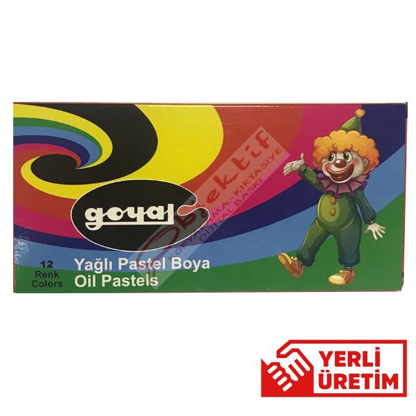 Goyal Pastel Boya Karton 12 Renk Köşeli PTL-112