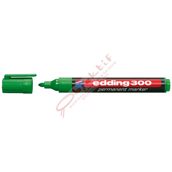 Edding Markör Permanent Yuvarlak Uçlu 1.5-3 MM Yeşil 300