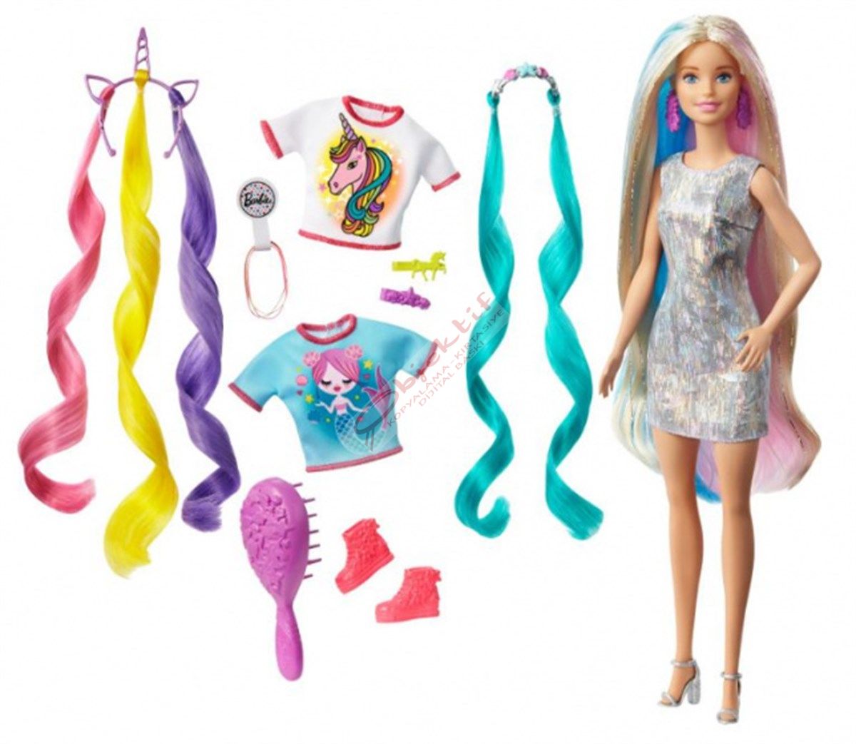 Barbie Sonsuz Saç Eğlencesi Bebek GHN04