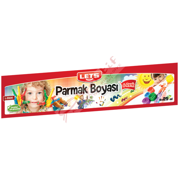 Lets Parmak Boyası 25 ML 6 LI L-5500