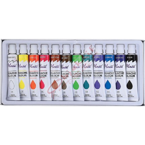 Masis Akrilik Boya Tüp 12 Lİ 12 ML BA12