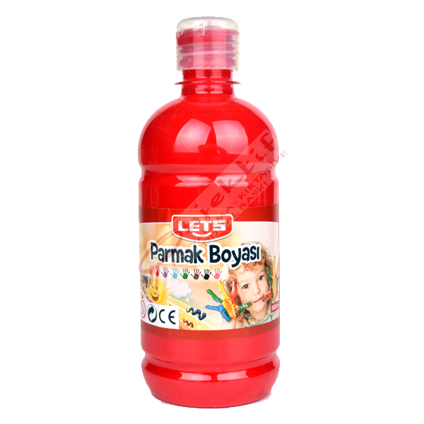 Lets Parmak Boyası 500 ML Kırmızı L-5004
