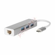 Daytona Fc05 Type-C to 3*Usb 3.0 Gigabit Ethernet Rj45 Çevirici