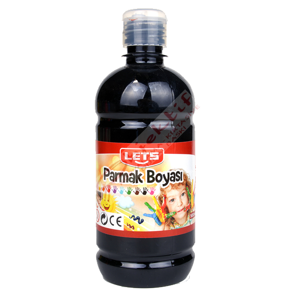 Lets Parmak Boyası 500 ML Siyah L-5009