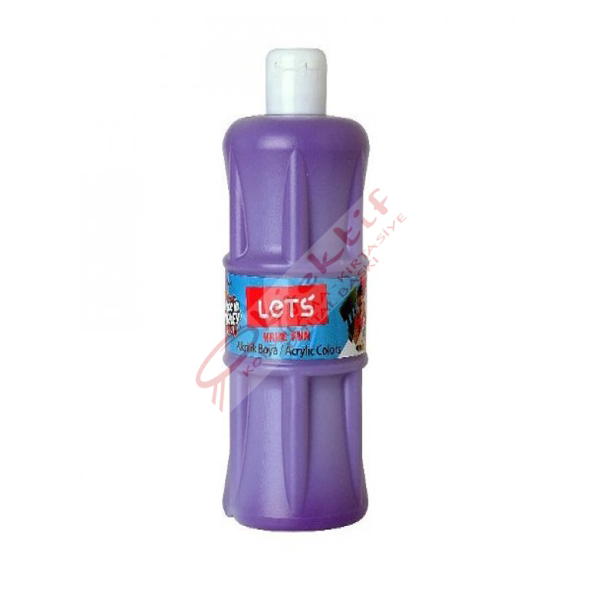 Lets Akrilik Boya 500 ML Mor L-5305