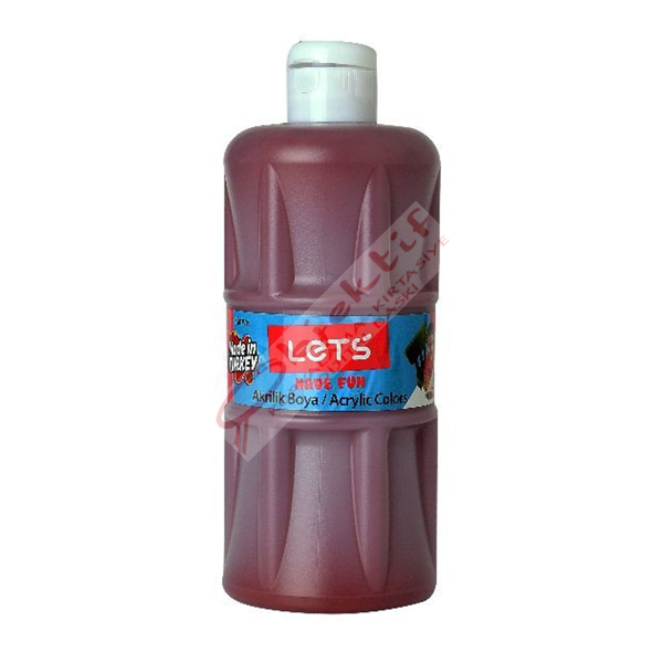 Lets Akrilik Boya 500 ML Kahverengi L-5308