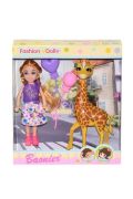Canem Kutulu Zürafalı Mini Bebek Fashion Aksesuarlı JJ8676
