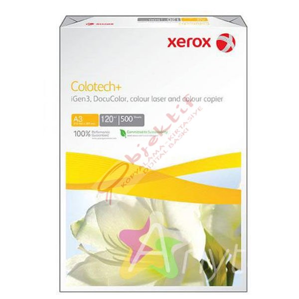 Xerox Fotokopi Kağıdı Gramajlı Laser-Copy-Inkjet Colotech 500 LÜ A3 120 GR Beyaz 003R94652