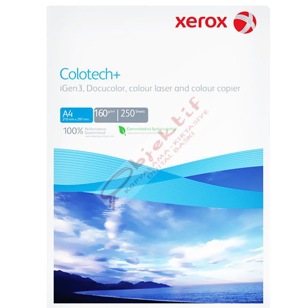 Xerox Fotokopi Kağıdı Gramajlı Laser-Copy-Inkjet Colotech 250 Lİ A4 160 GR Beyaz 003R94656