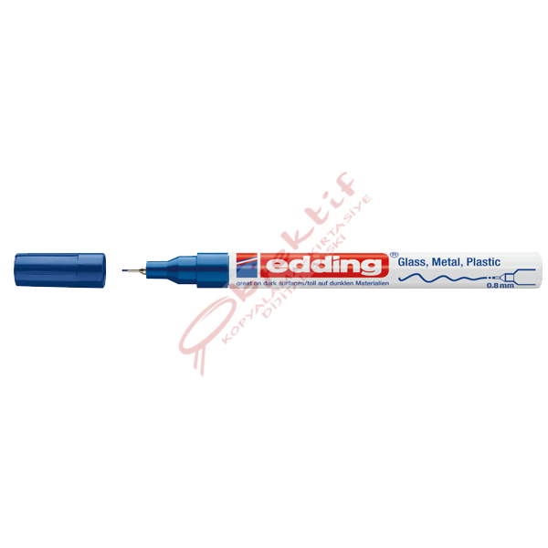 Edding Markör Dekor Boya 0.8 MM Yuvarlak Uçlu Mavi 780