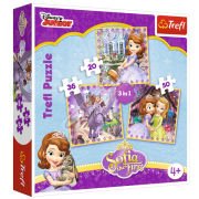 Trefl Puzzle 3 in 1 Sofıa And Her Frıends 34814