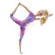Barbie Sonsuz Hareket Bebeği Sarışın Desenli Taytlı GXF04