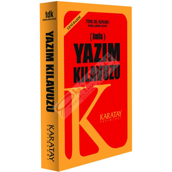 4E Yazım Klavuzu Plastik Kapak 1.Hamur Sarı Karatay Yayınevi