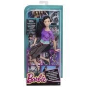 Barbie Sonsuz Hareket Bebeği Kumral Siyah Taytlı DHL84