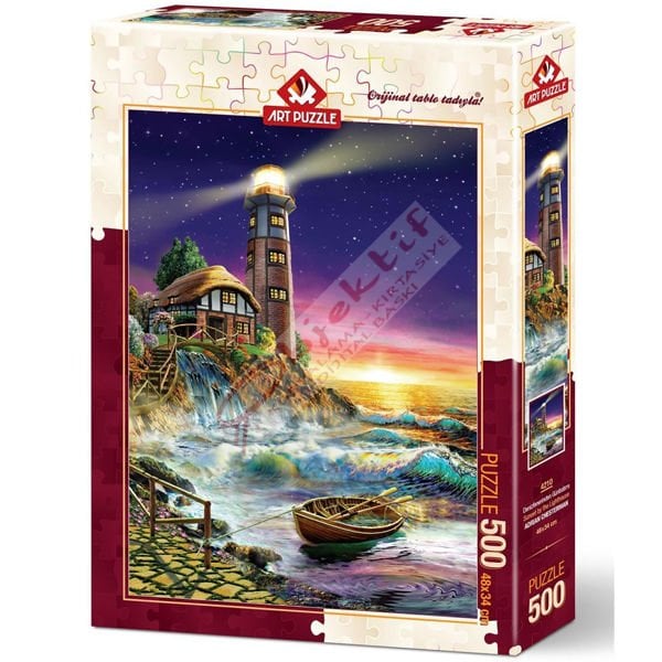 Art Puzzle 500 Parça Deniz Fenerinden Gün Batımı 4210