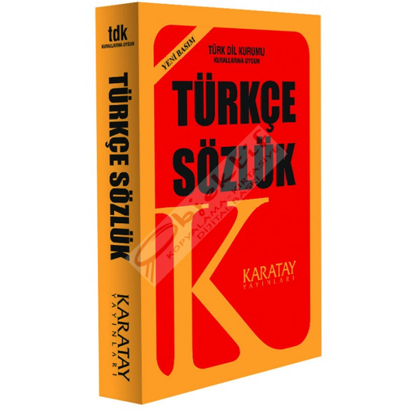 4E Sözlük Türkçe Plastik Kapak 1.Hamur Sarı Karatay Yayınevi