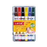 Lets Keçeli Boya Kalemi Yarım Boy 6 Renk L-7106