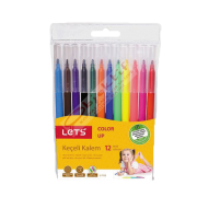 Lets Keçeli Boya Kalemi 12 Renk L-7112