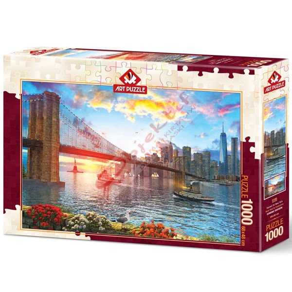 Art Puzzle 1000 Parça New YorkTa Gün Batımı 5185