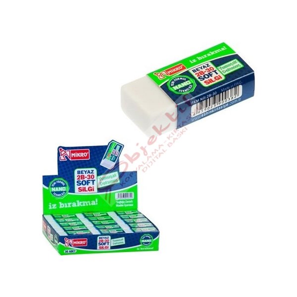 Mikro Silgi Nano 30 LU Beyaz 2B-30