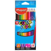 Maped Kuru Boya Karton Kutu Tam Boy Üçgen 12 Renk 183212