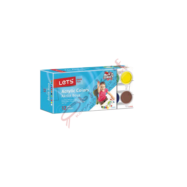 Lets Akrilik Boya 25 ML 12 Renk L-5212