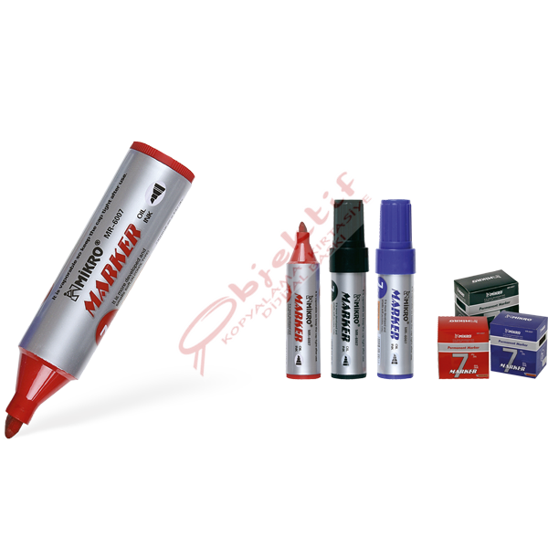 Mikro Markör Permanent Jumbo 7 MM Kırmızı MR-6007