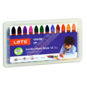 Lets Mum Pastel Boya Plastik Kutu Jumbo 12 Renk L-6512