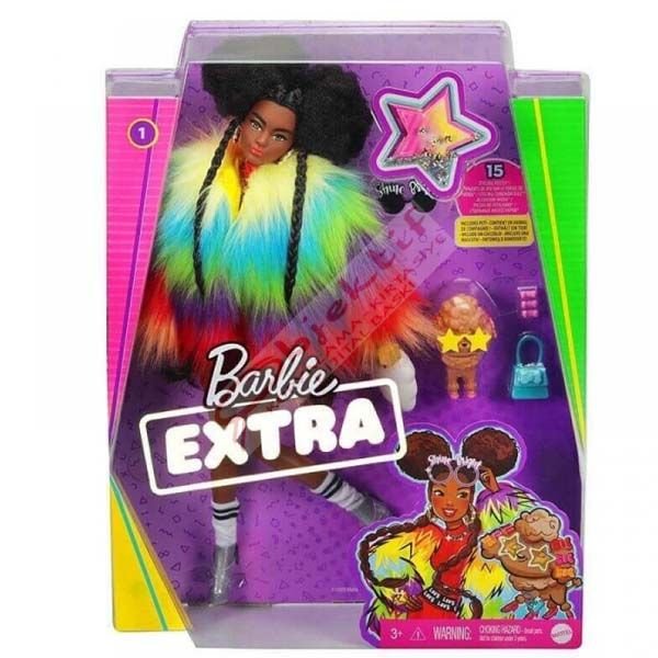 Barbie Renkli Ceketli Bebek (Extra) GVR04