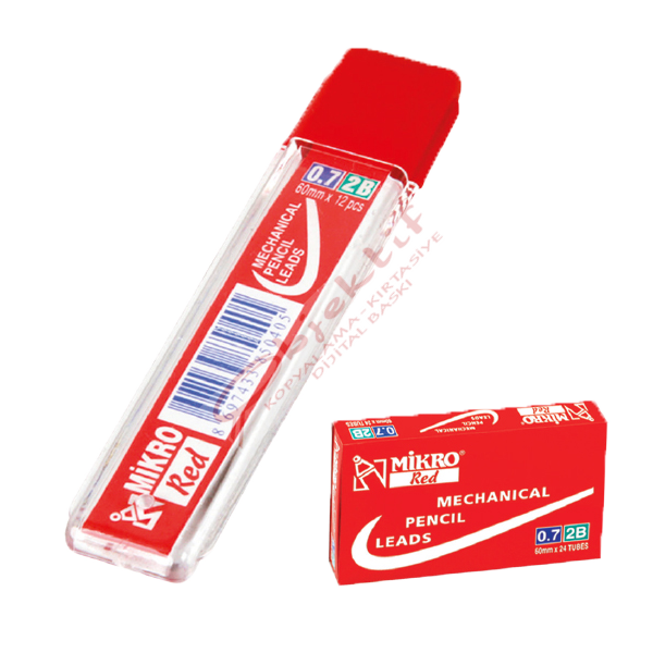 Mikro Min 2B 60 MM 0.7 MM Kırmızı