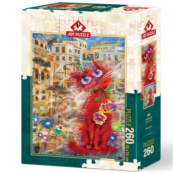 Art Puzzle 260 Parça Kırmızı Kedi 4582