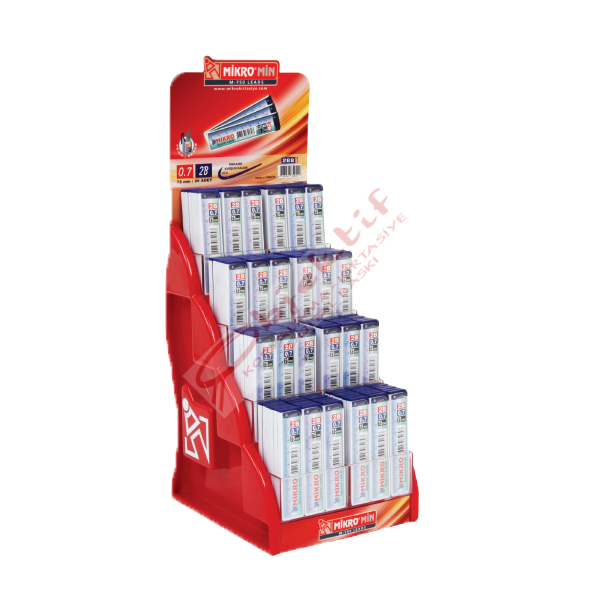 Mikro Min Cetvelli Stand 0.7 MM 2B 288 Lİ M-750